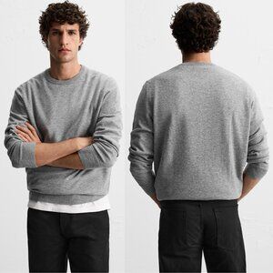 NEW ZARA wool-cashmere gray sweater 2893 size M